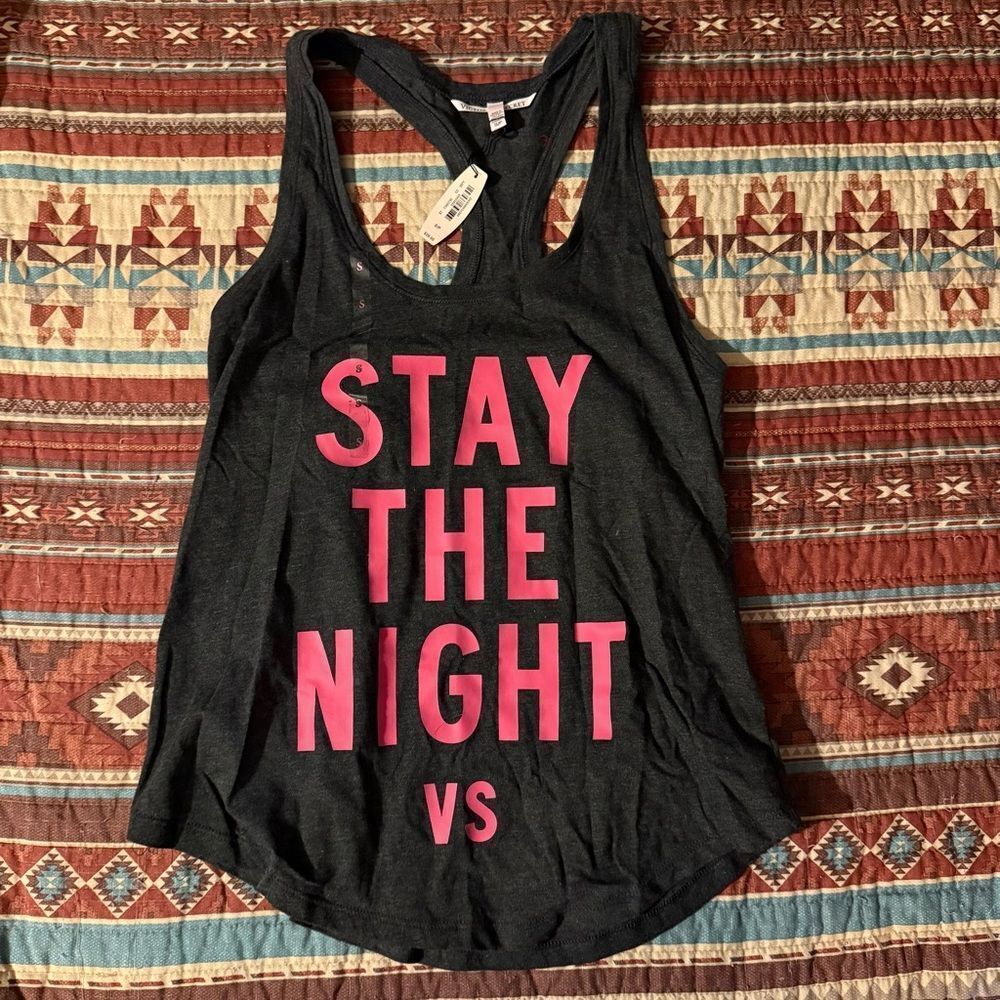 NWT Victoria's Secret graphic tank top size small